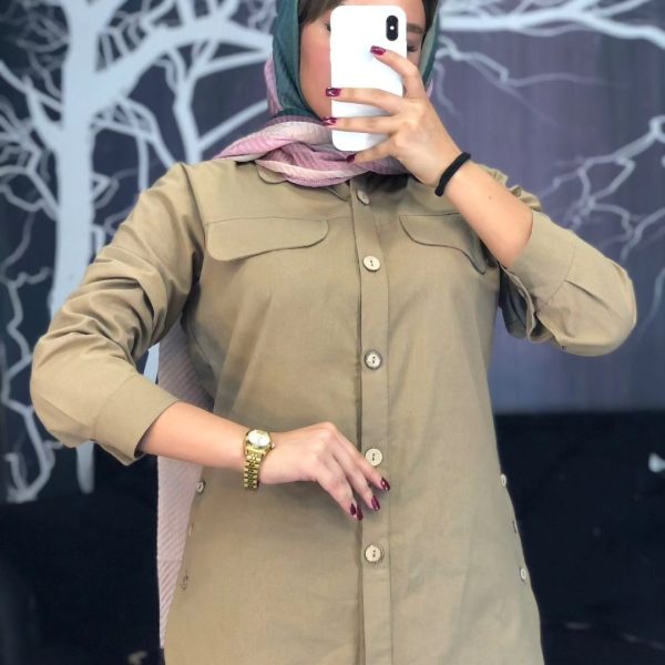 مانتو مدل لیدو جنس لینن کتون تابستانه کد 1