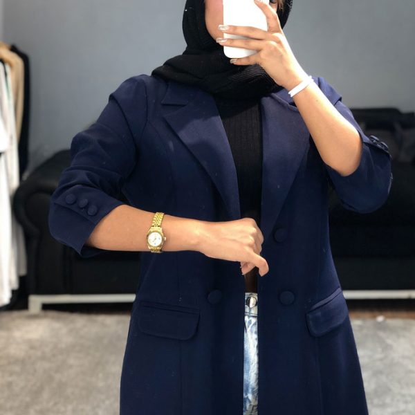 کت مازراتی زنانه رنگ سرمه ای