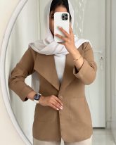 کت لنین رنگ شکلاتی