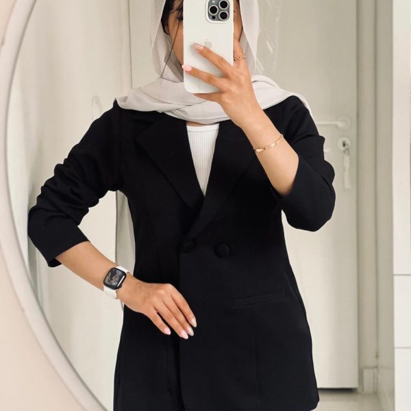 کت زنانه جنس مازراتی رنگ مشکی