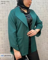 عکس کت زنانه جنس مازراتی سبز کله غازی