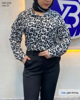 شومیز زنانه پلنگی جنس اسپیناس پنبه