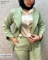 خرید کت زنانه جنس مازراتی رنگ پسته ای