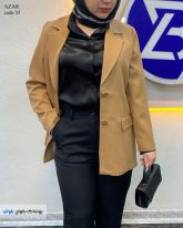 تک کت زنانه مازراتی رنگ شکلاتی