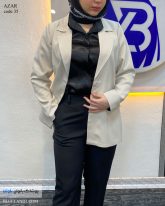 تک کت زنانه مازراتی رنگ استخوانی