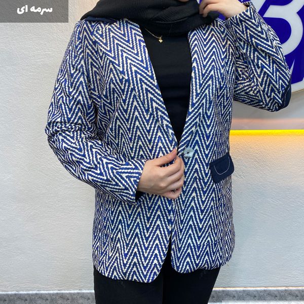 کت آستر دار زنانه زمستانی جنس مخمل شنل رنگ سرمه ای