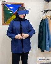 پالتو کتی زنانه جنس فوتر گرم بالا رنگ سرمه ای