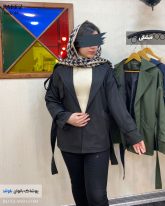 عکس ترنج کت دخترانه جنس تی سی رنگ مشکی