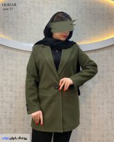 خرید پالتو کوتاه دخترانه آستر دار رنگ سدری