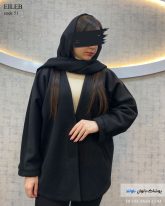 پالتو زنانه جنس فوتر رنگ مشکی