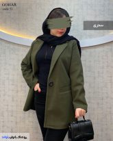 خرید پالتو کوتاه دخترانه آستر دار رنگ سدری