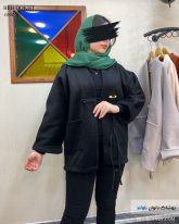 پالتو دخترانه جنس فوتر رنگ مشکی