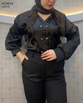 عکس شومیز دخترانه رنگ مشکی