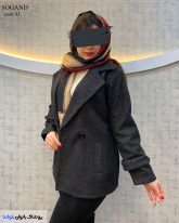 پالتو کتی زنانه جنس فوتر رنگ مشکی