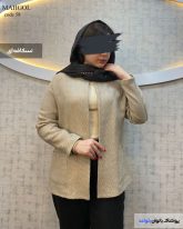 کت دخترانه جنس مراکشی رنگ نسکافه ای