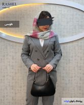 کت شلوار زنانه دیپلمات رنگ طوسی