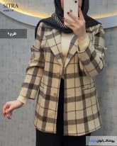 شکت چهارخونه زنانه جنس فوتر پشمی