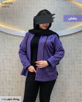 مانتو کتی زنانه جنس سوییت رنگ بنفش