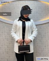 کت زنانه بهاره جنس مازراتی رنگ سفید