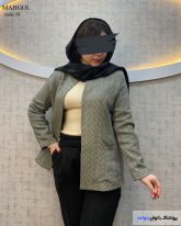 کت زنانه جنس مراکشی رنگ سبز