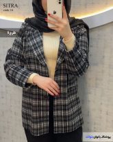 شکت چهارخونه زنانه جنس فوتر پشمی