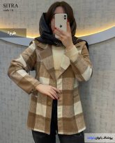 شکت چهارخونه زنانه جنس فوتر پشمی