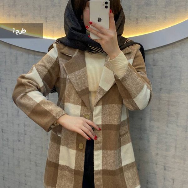 شکت چهارخونه زنانه جنس فوتر پشمی