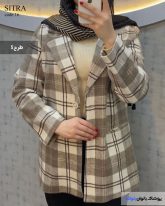 شکت چهارخونه زنانه جنس فوتر پشمی