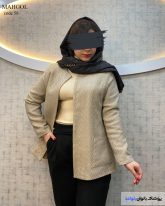 کت دخترانه جنس مراکشی رنگ نسکافه ای