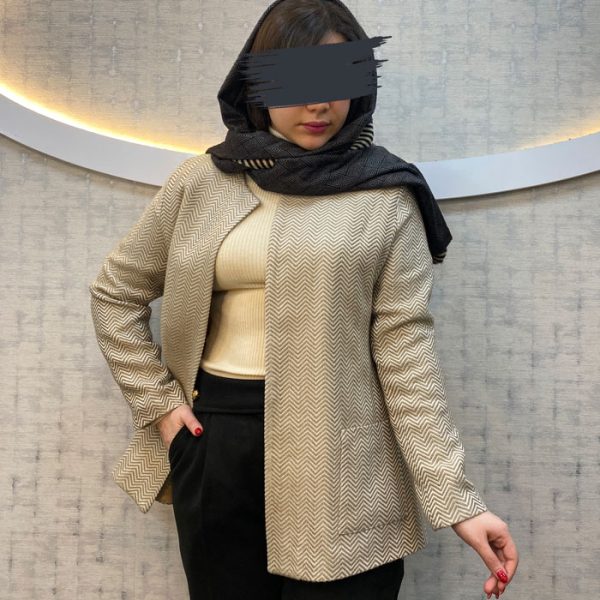 کت دخترانه جنس مراکشی رنگ نسکافه ای