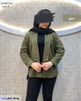 کت سوییت زنانه رنگ زیتونی