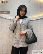 کت مزونی زنانه جنس ژاکارد زنانه رنگ طوسی