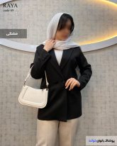 خرید مانتو کتی زنانه جنس مازراتی رنگ مشکی