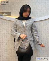 کت مزونی زنانه جنس ژاکارد زنانه رنگ مشکی