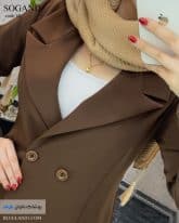کت زناه جنس مازراتی رنگ شکلاتی