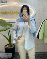 تک کت زنانه رنگ آسمونی