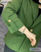 کت بهاره زناه رنگ سبز تیره