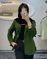 کت بهاره زناه رنگ سبز تیره