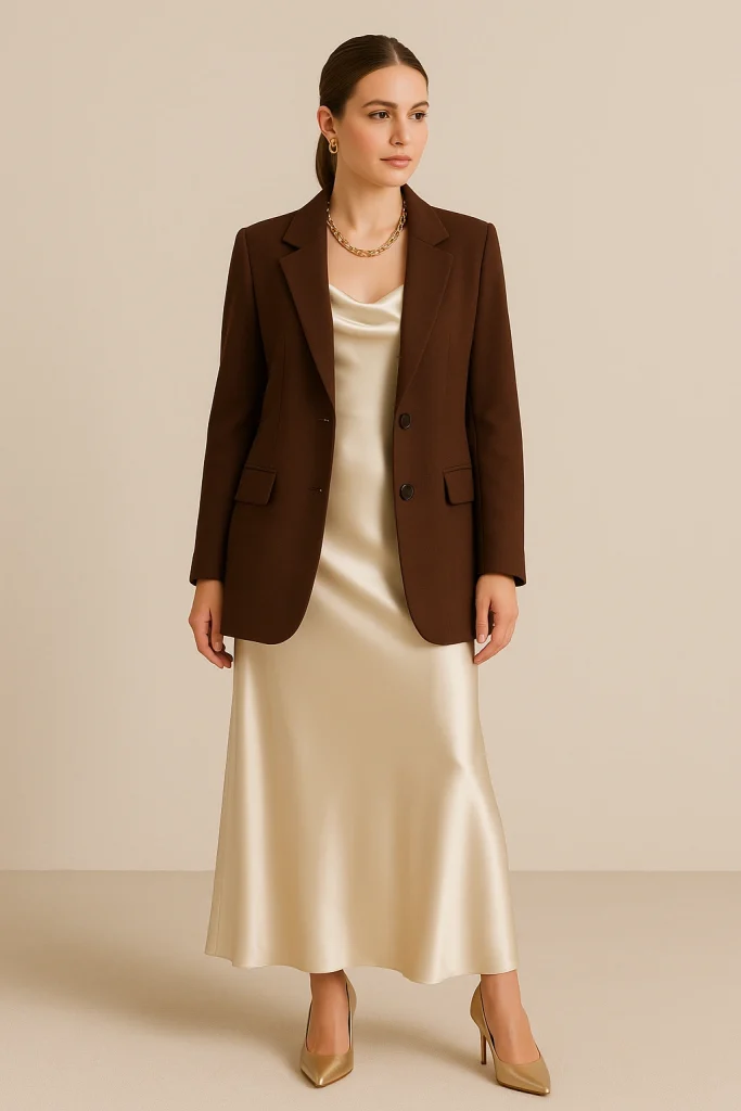 COAT SHOKOLATI RASMI
