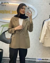 مانتو کتی زنانه جنس مازراتی رنگ شکلاتی