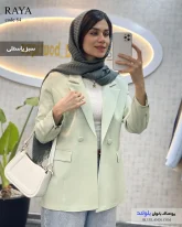 مدل مانتو کتی دخترانه پارچه مازراتی رنگ سبز پاستلی