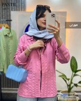 شومیز مانتویی دخترانه جنس لینن کنفی رنگ صورتی