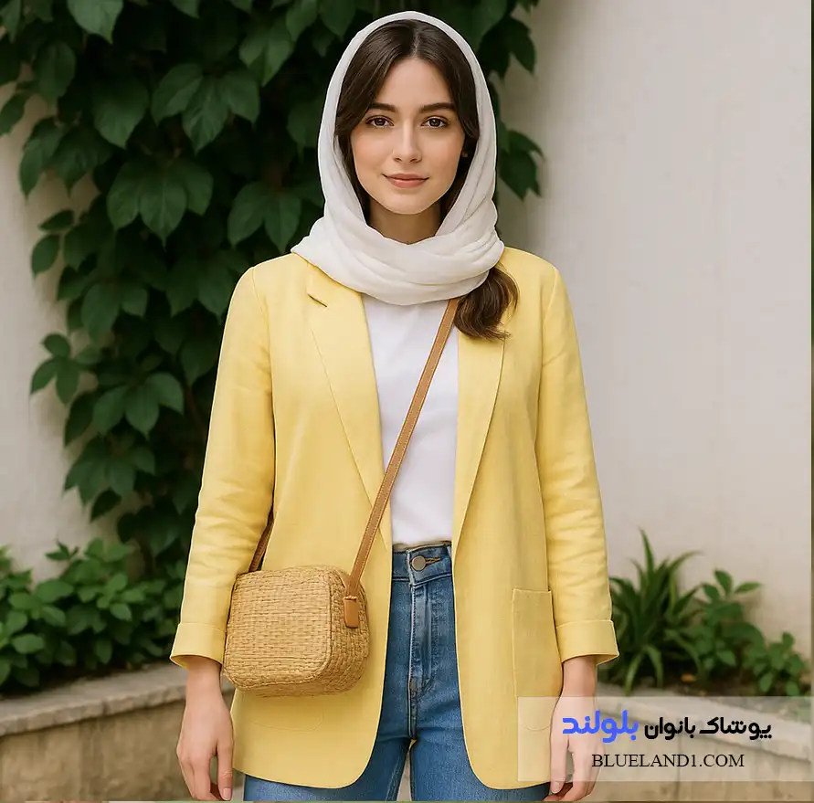 استایل با زرد لیمویی و خردلی ملایم