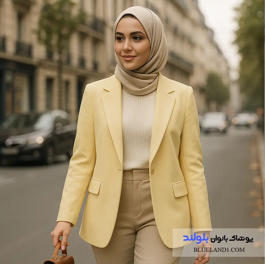 استایل روزمره شیک با کت مازراتی زنانه