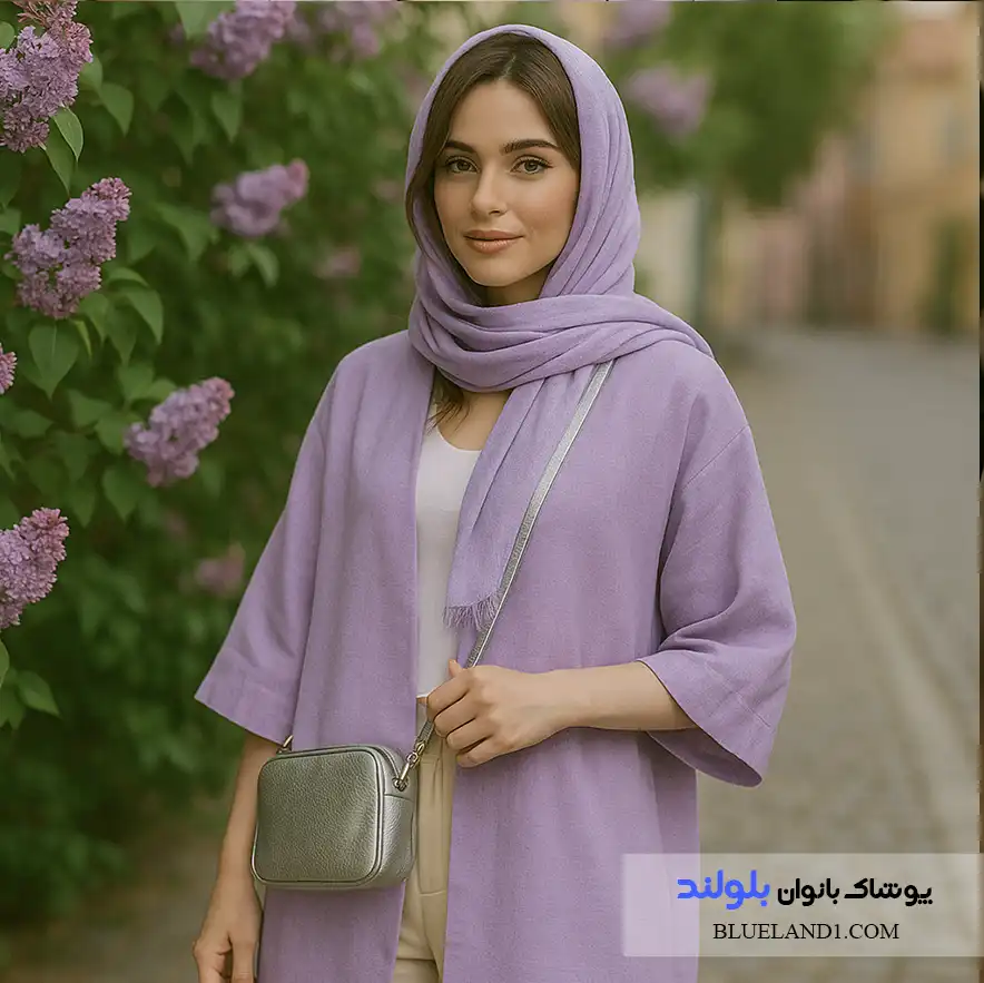 استایل با رنگ یاس  در تابستان