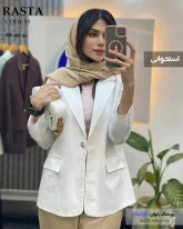 خرید مانتو کتی دخترانه رنگ سفید جنس لینن پنیه