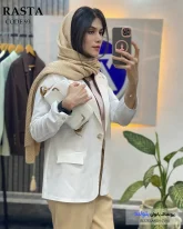 خرید مانتو کتی دخترانه رنگ سفید جنس لینن پنیه