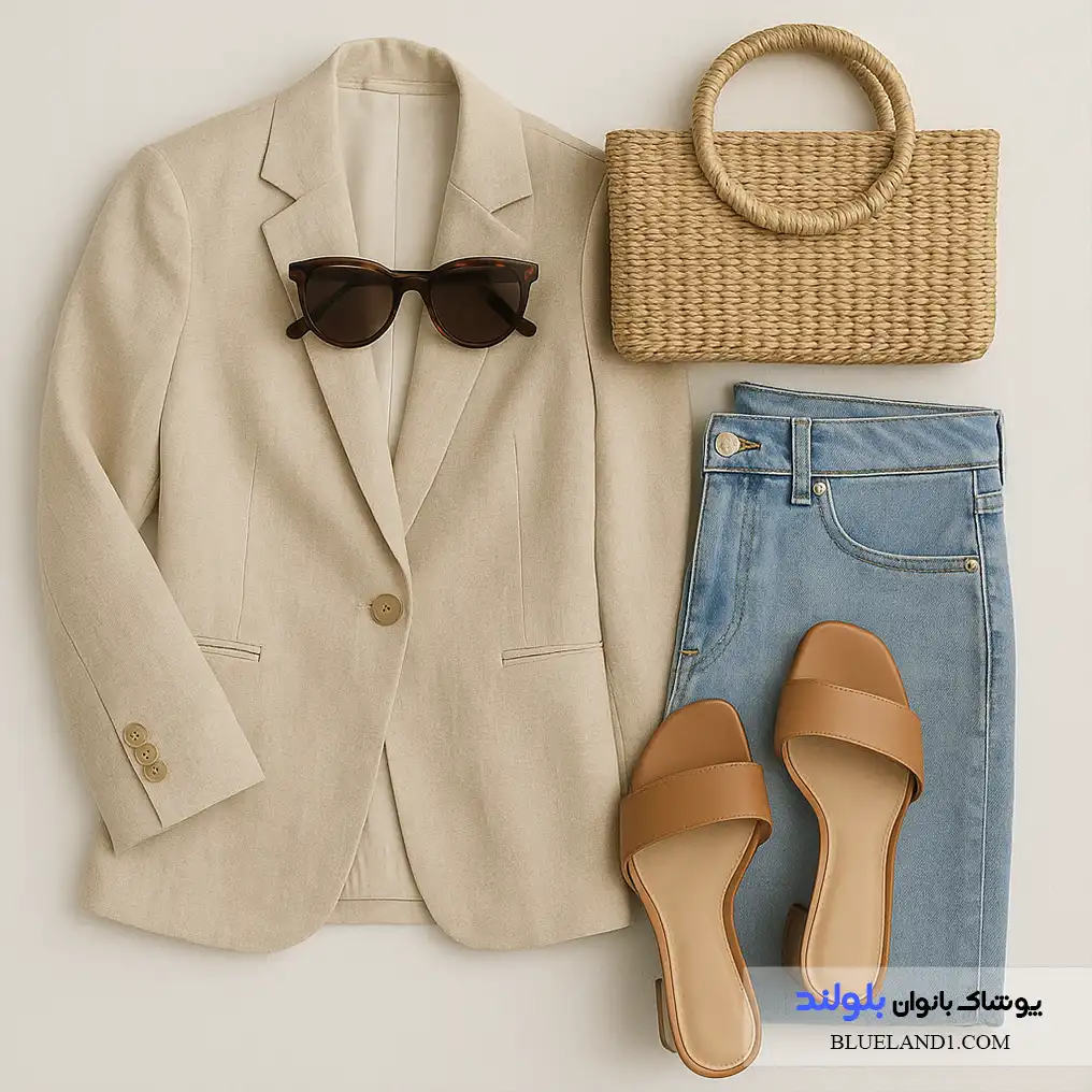 اکسسوری تابستانی مناسب برای ست کردن با کت و شلوار زنانه