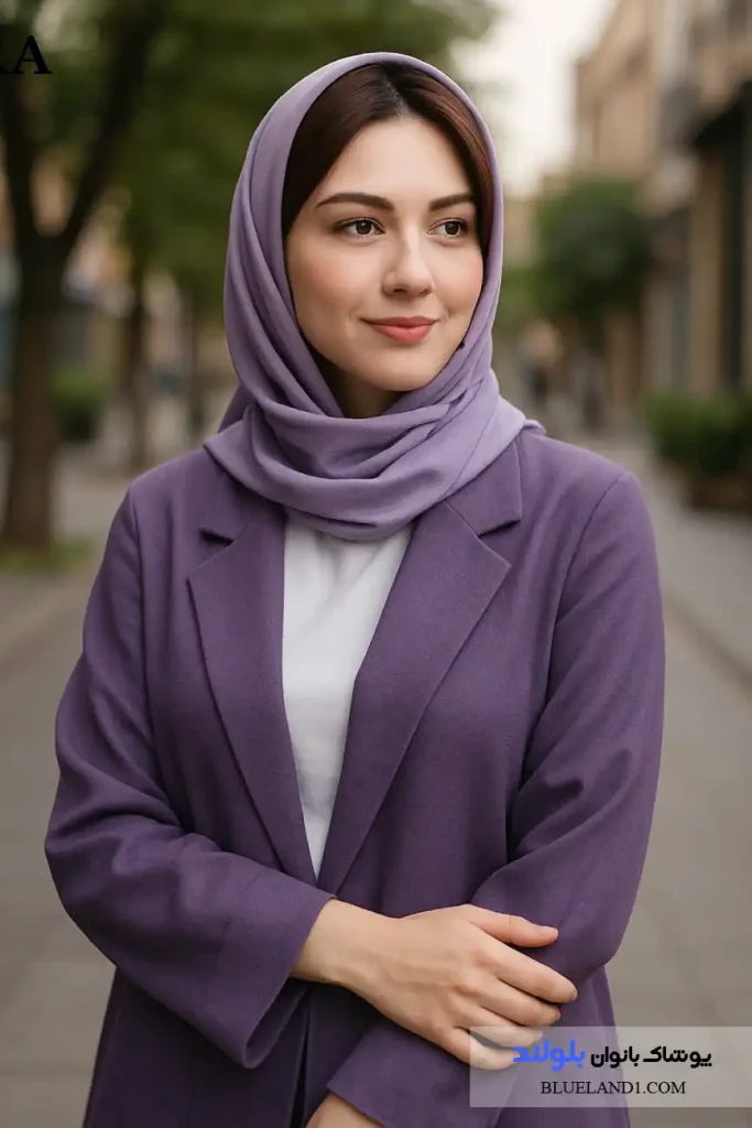  انتخاب مانتو یاسی تیره برای پوست روشن