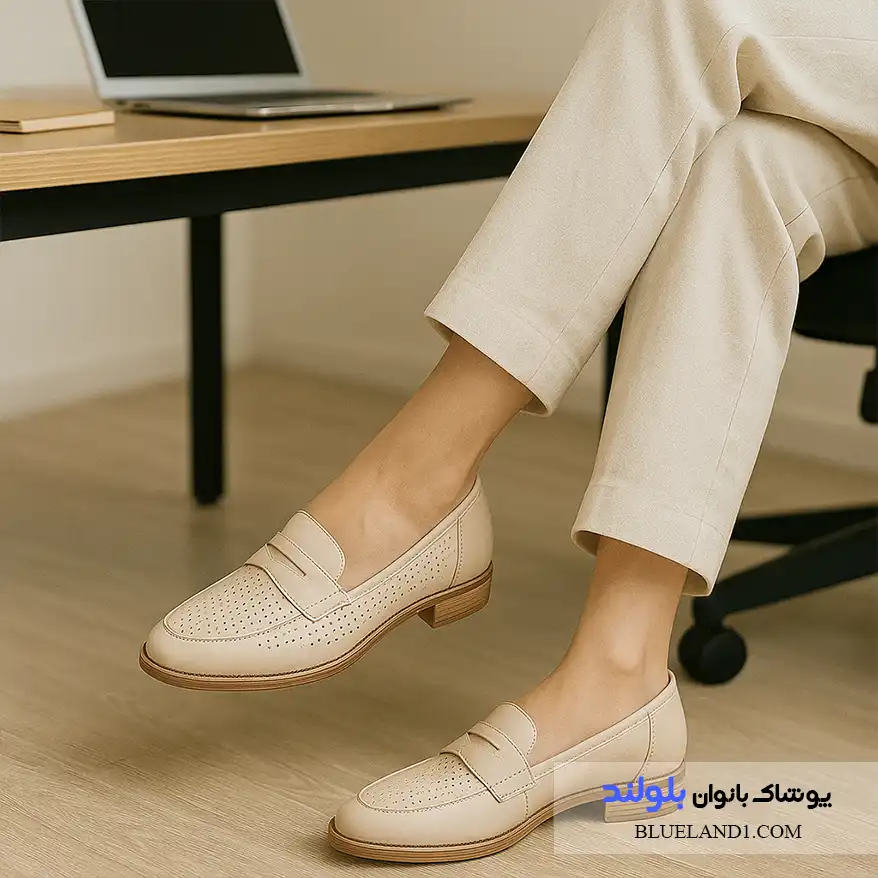 کفش‌های رسمی و راحت مناسب فصل تابستان برای استفاده طولانی در محل کار.